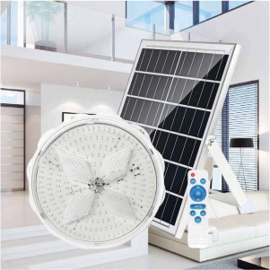 Lámpara Solar de Techo Hardy SOLUX para Interiores – Kit Completo con Panel y Control Remoto